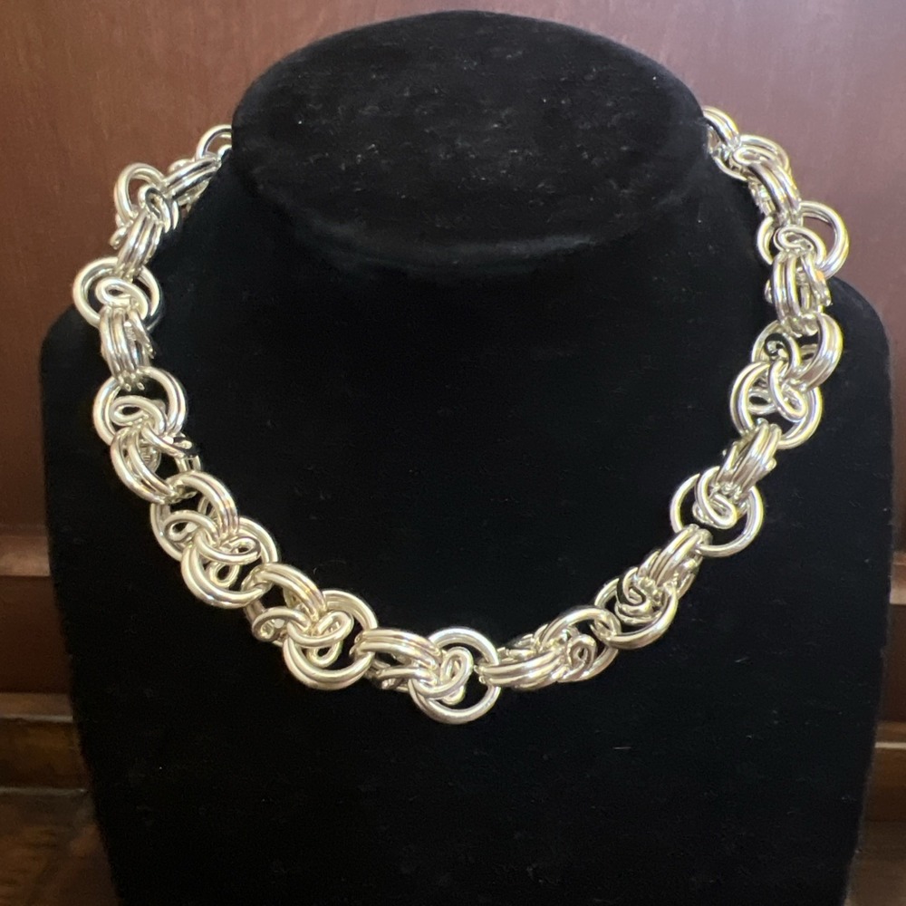 Vintage Lightweight German Eloxal Chain Necklace